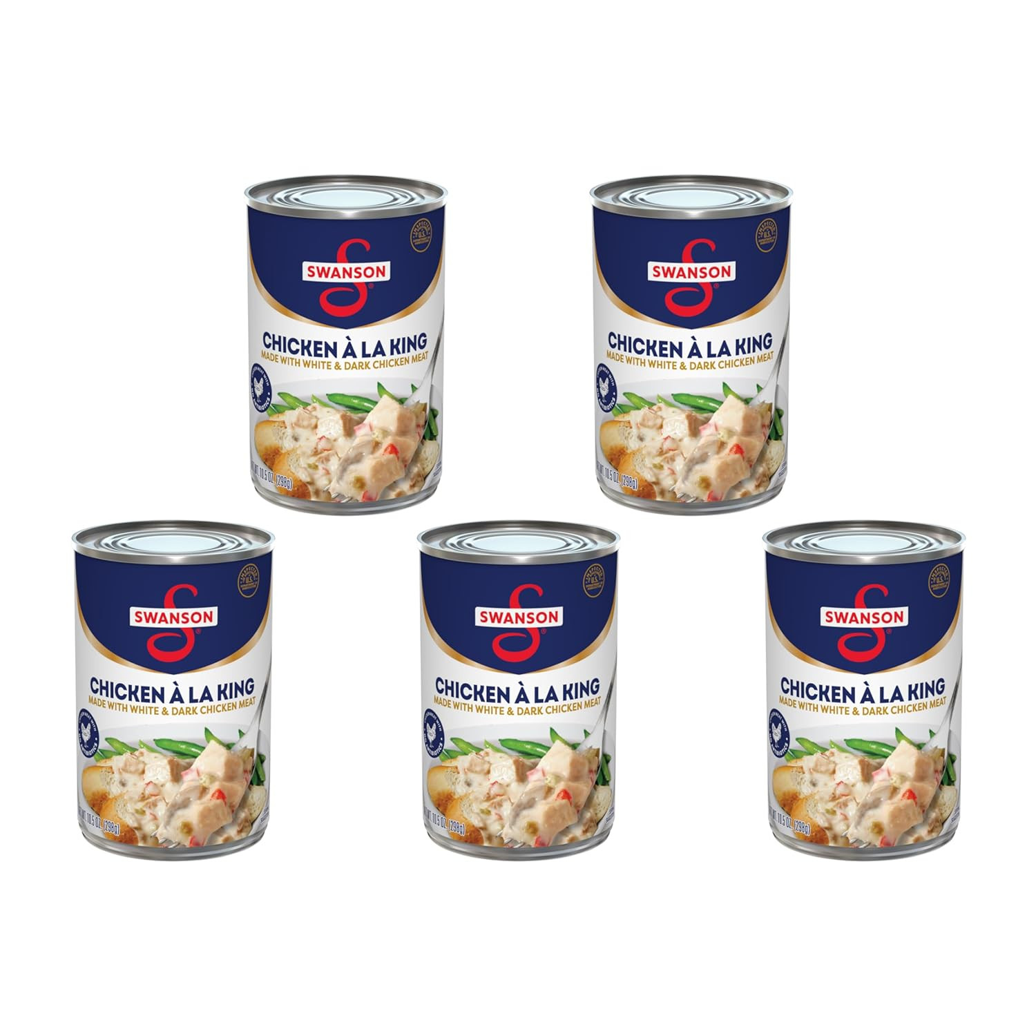 Swanson Canned Chicken a La King with White and Dark Chicken Meat