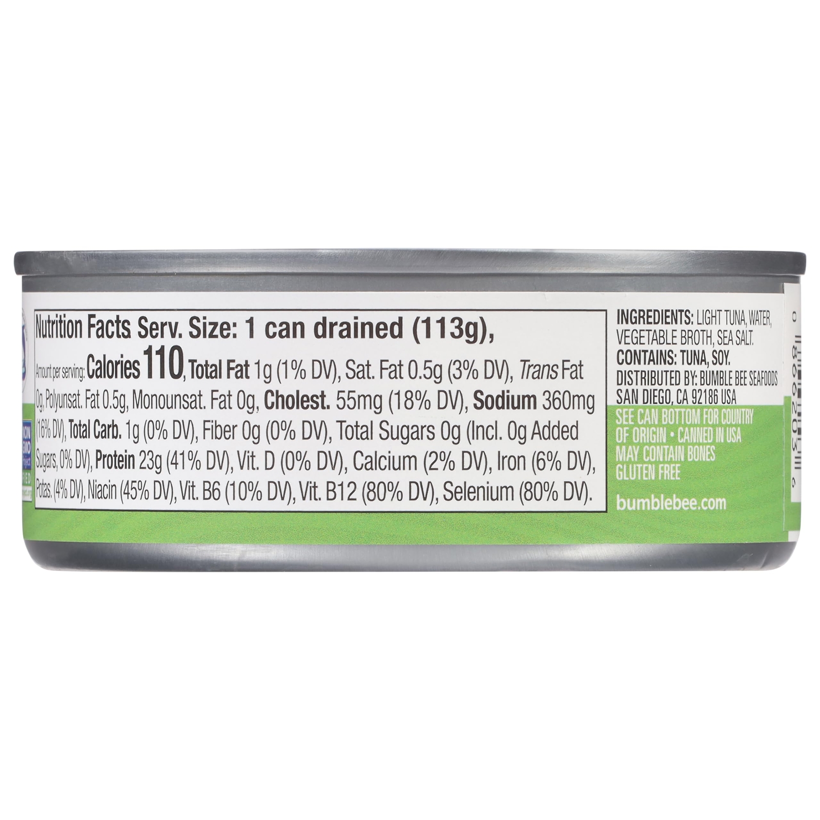 Bumble Bee Chunk Light Tuna In Water 5 oz Cans Pack of 10 – Wild Caught Skipj…