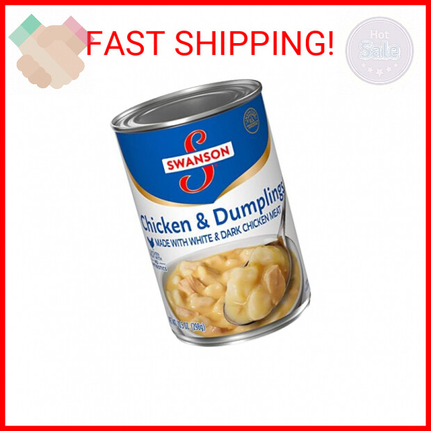 Swanson Chicken & Dumplings Made with White & Dark Chicken Meat, 10.5 Ounce Can