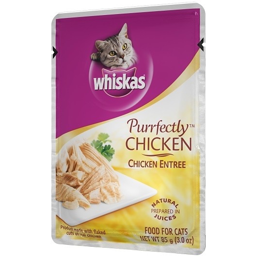 Whiskas Purrfectly Chicken, 3 Ounce, 24 Per Case