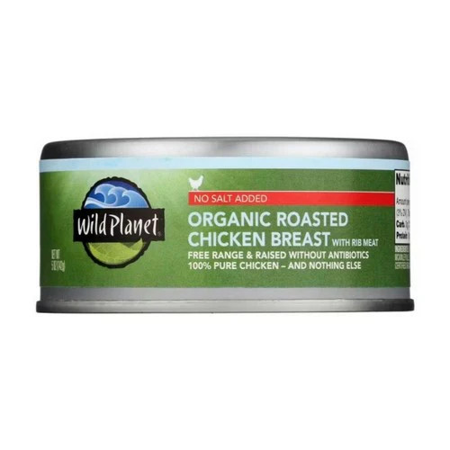Organic Roasted Chicken Breast No Salt Added 5 Oz(Case Of 12) By Wild Planet