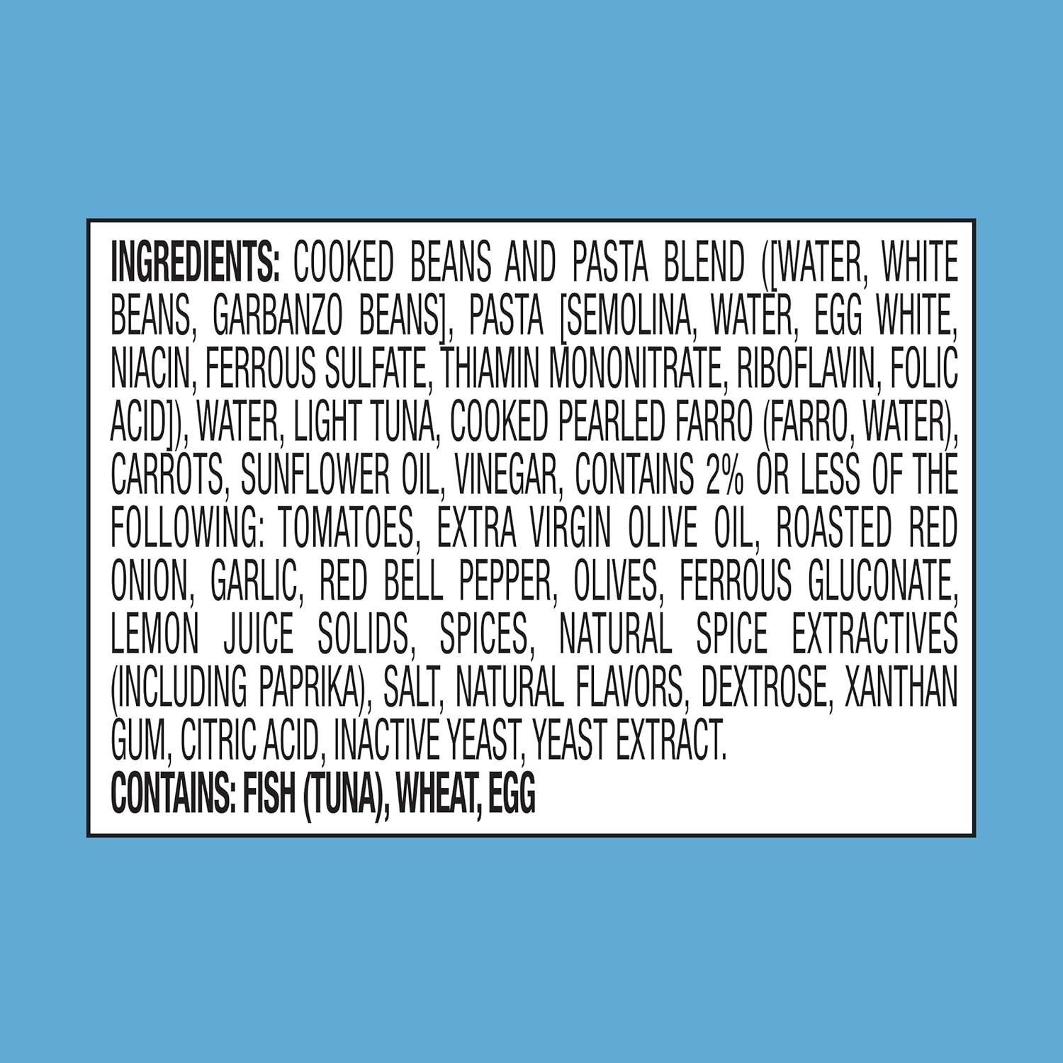 Nutritious Tuna, Pasta & Beans – Mediterranean Style, 10g Protein, 12 Pouches