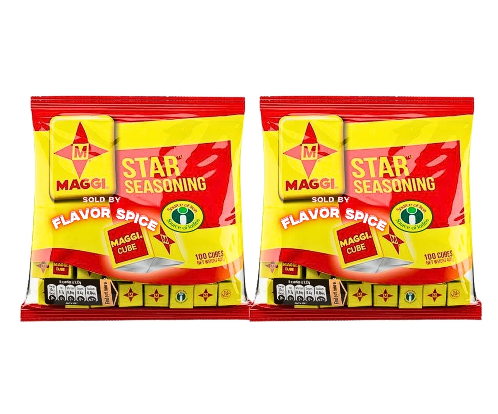Maggi Star Cube Seasoning 400g | 100 PCS | 2 pack