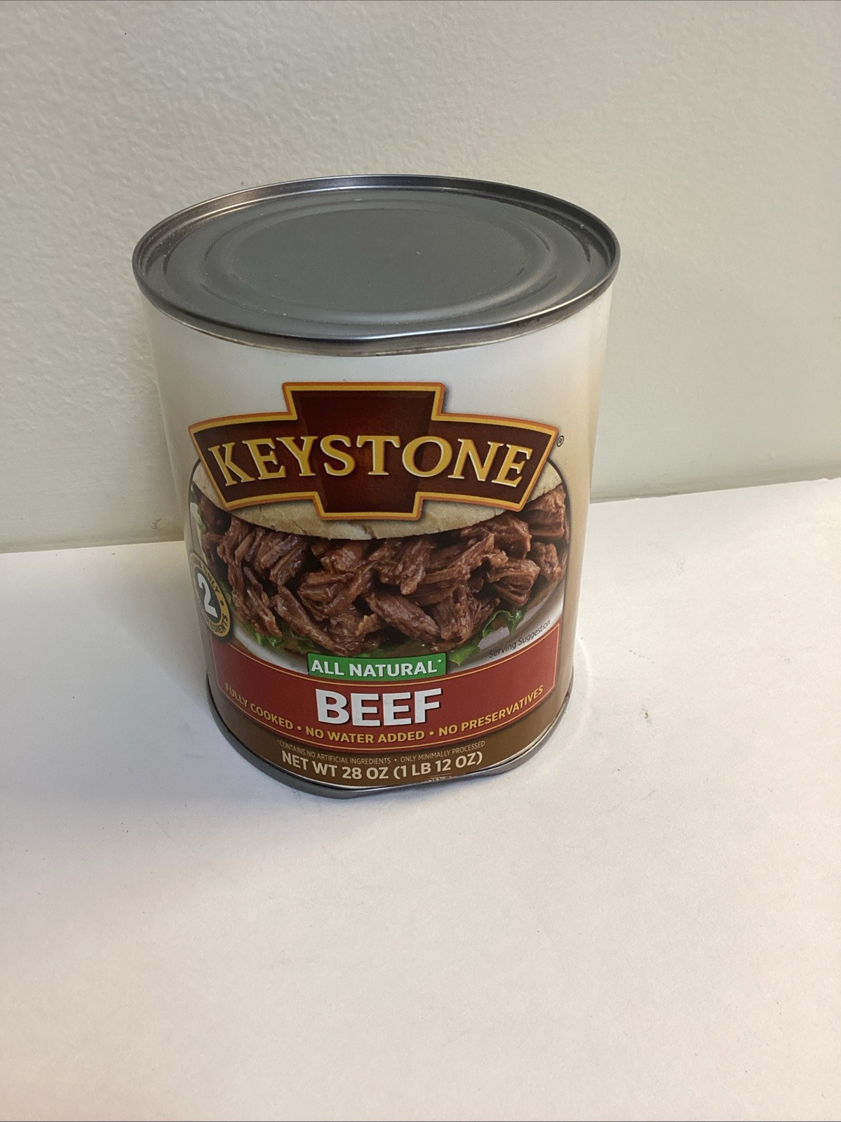 Keystone All Natural Beef, 28 oz Can Dented.Exp 01/26/2027