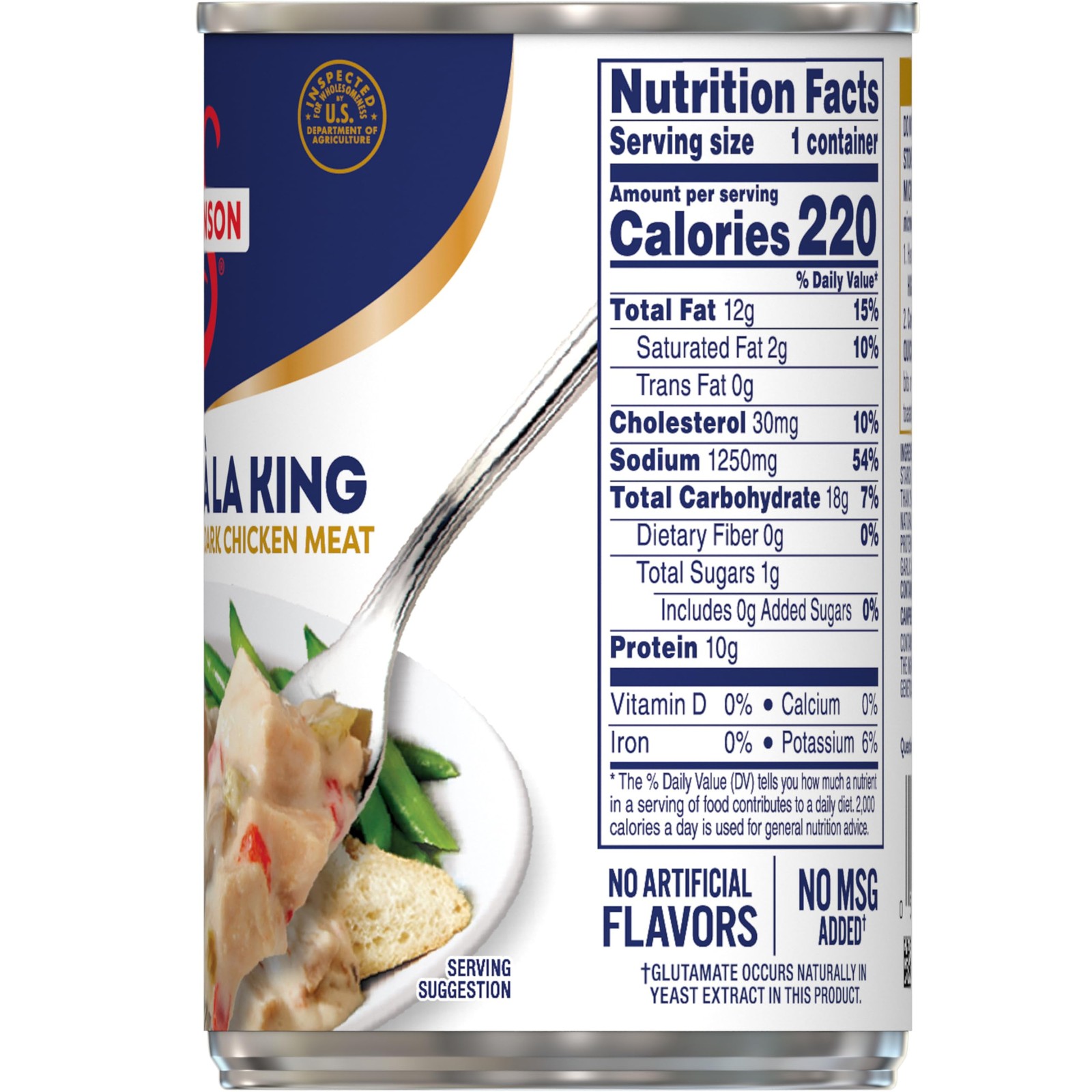 Canned Chicken a la King White and Dark Meat 10.5 OZ Can 12 Pack
