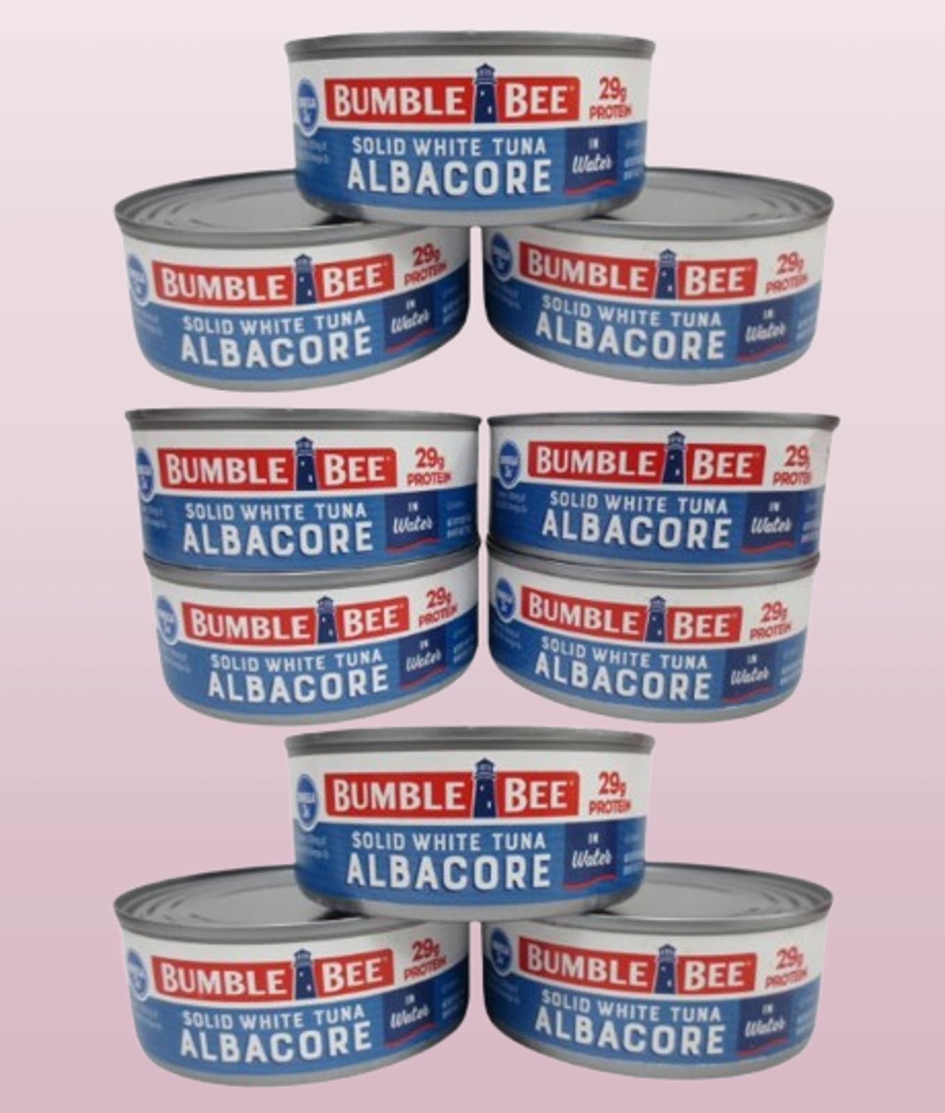 BUMBLE BEE SOLID WHITE TUNA ALBACORE WILD CAUGHT IN WATER 5 OZ EXP: 2028 10PCS