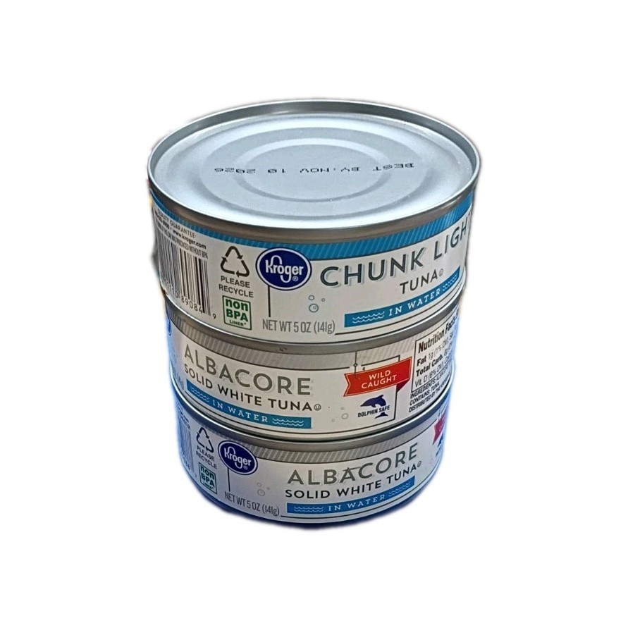 Kroger Albacore Solid White Tuna in Water 3 Cans 5 OZ Chunk Tuna BB 11/2026