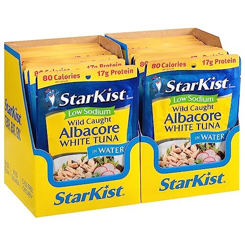 Low Sodium Albacore Tuna in Water 2.6 Oz Pack of 24