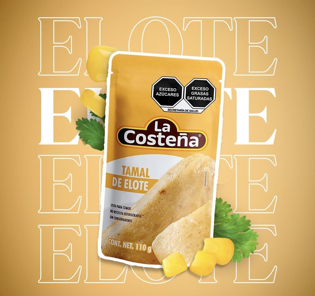 5X TAMALES DE ELOTE – Sweet Corn Tamales – 110g Each One (Pack of 5)