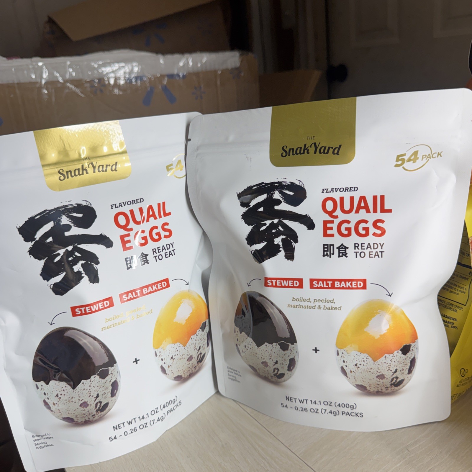 2 Bags-The Snack Yard Flavored Quail Eggs, .26 oz, 54-count, Total 108-count
