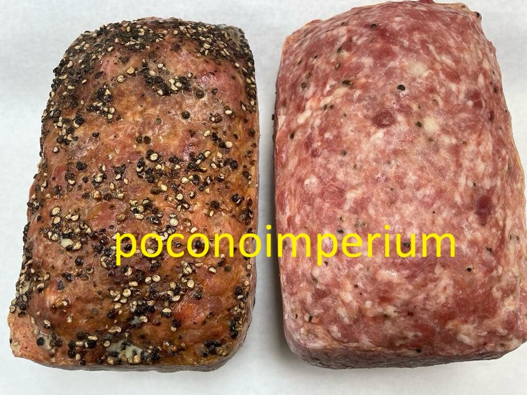 Kielbasa Meatloaf Traditional Polish Style Plain or Black Pepper 6 Lb